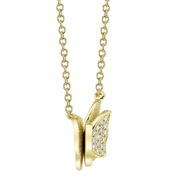 0.06CT DIAMOND BUTTERFLY NECKLACE – Shy Creation