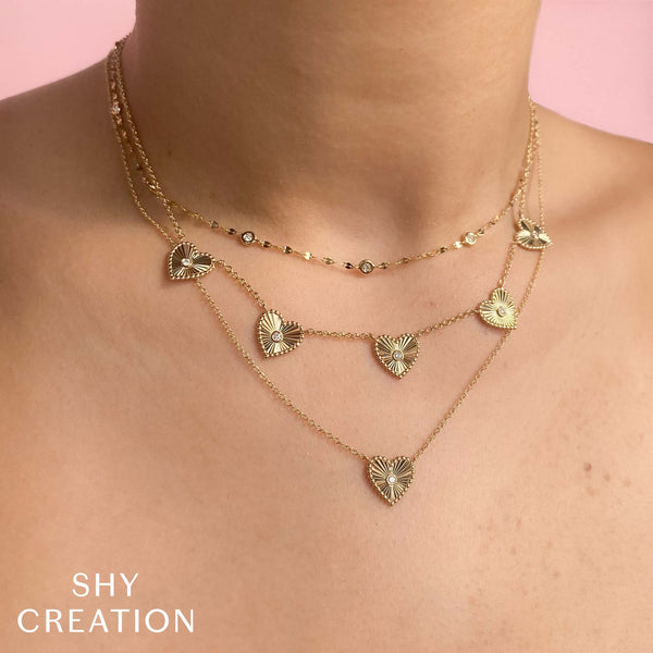 Endless Love Personalized Womens Heart-Shaped White Topaz