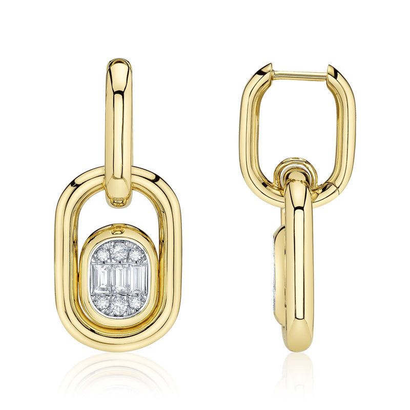 0.40CT DIAMOND BAGUETTE EARRING