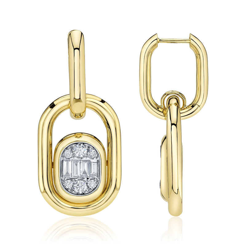 1.10CT DIAMOND BAGUETTE EARRING