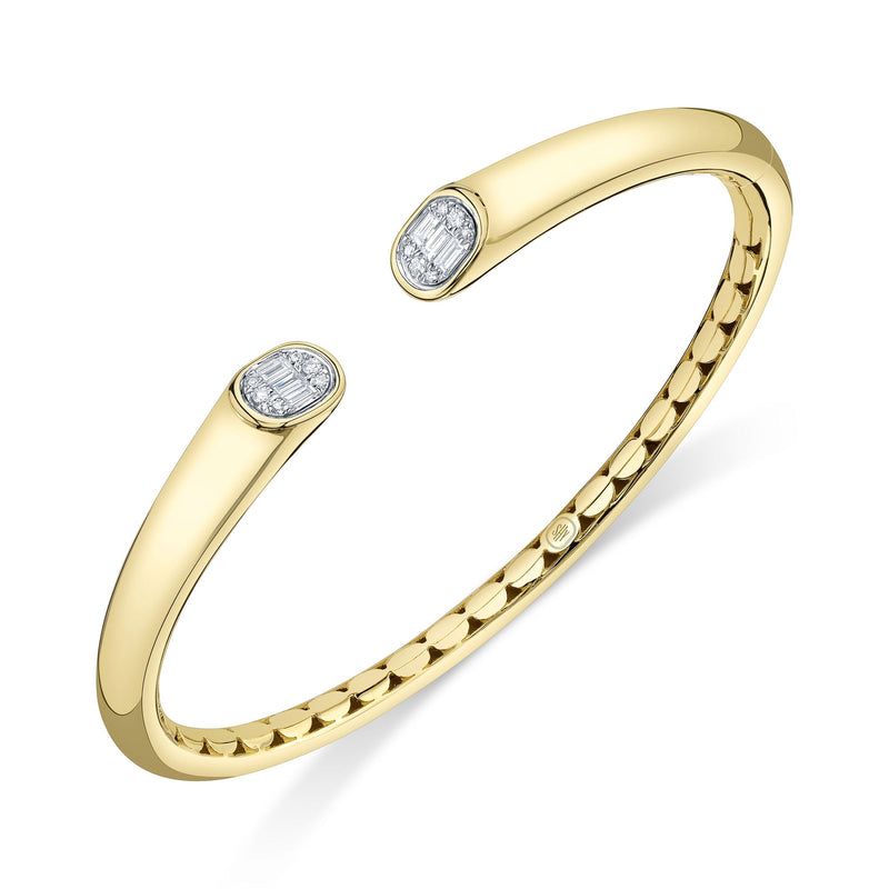 0.20CT DIAMOND BAGUETTE BANGLE