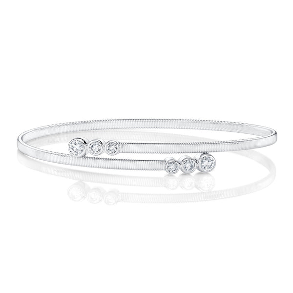 0.58CT DIAMOND BEZEL BANGLE