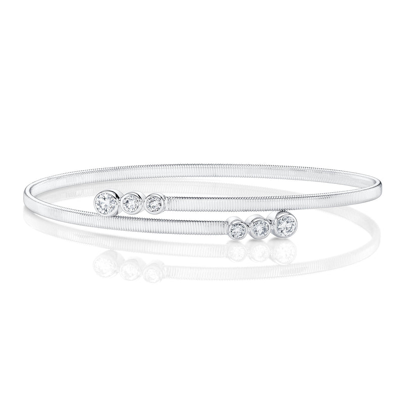 0.58CT DIAMOND BEZEL BANGLE