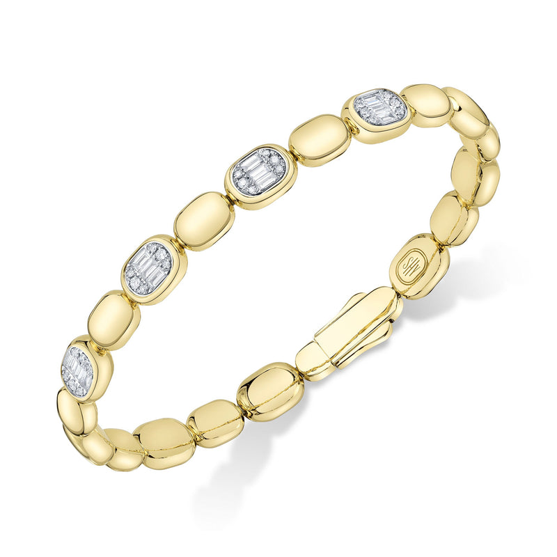 0.40CT DIAMOND BAGUETTE BANGLE