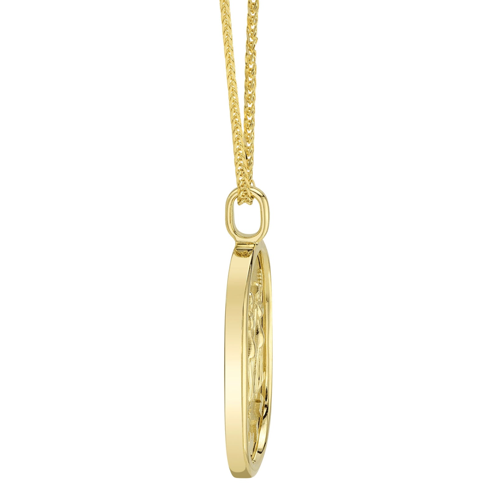 0.02CT DIAMOND ZODIAC GEMINI TWINS STAR MATTE CHOPIN CHAIN