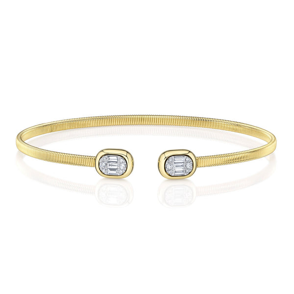 0.20CT DIAMOND BAGUETTE BANGLE