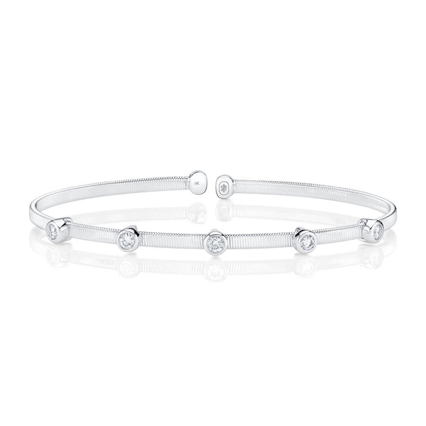 0.32CT DIAMOND BEZEL BANGLE