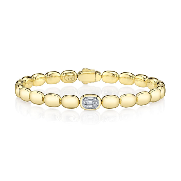 0.10CT DIAMOND BAGUETTE BANGLE