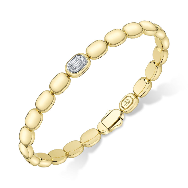 0.10CT DIAMOND BAGUETTE BANGLE