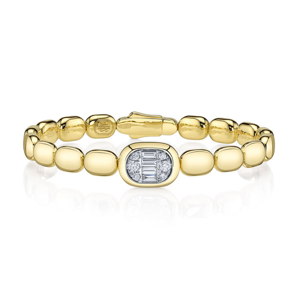 0.55CT DIAMOND BAGUETTE BANGLE