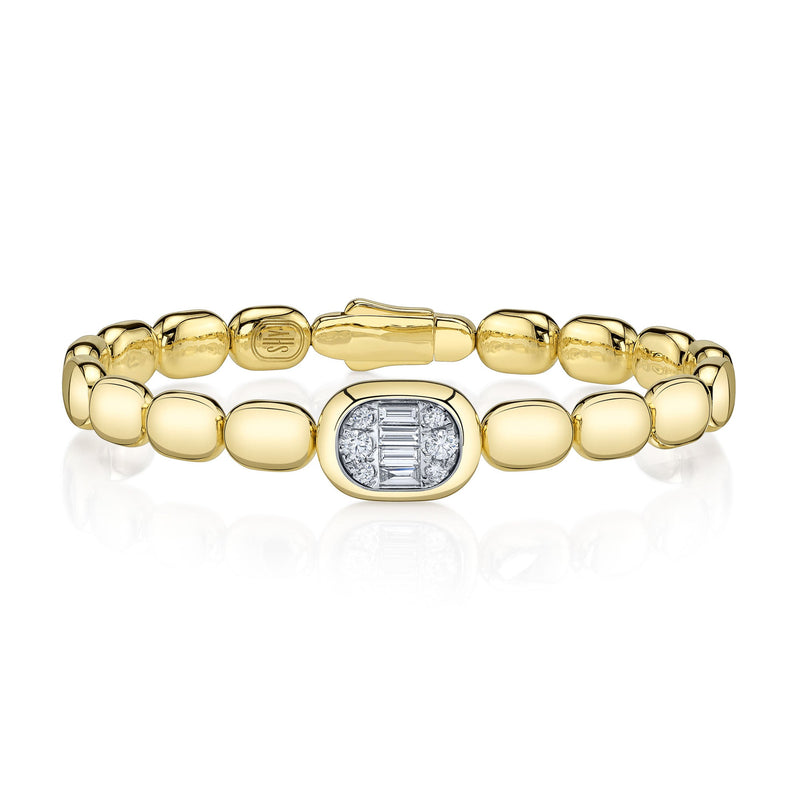 0.55CT DIAMOND BAGUETTE BANGLE