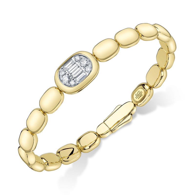 0.55CT DIAMOND BAGUETTE BANGLE