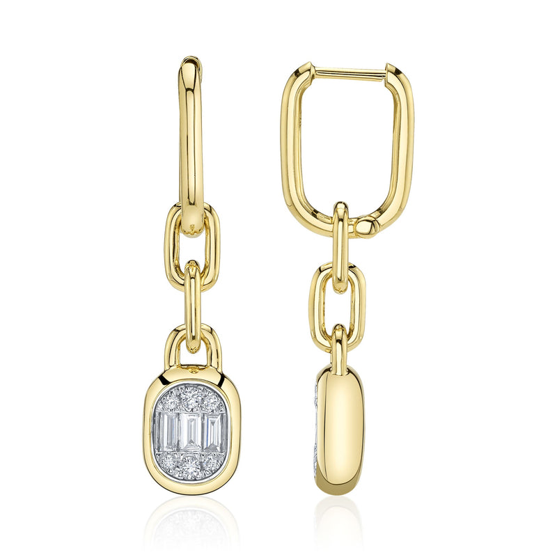 0.40CT DIAMOND BAGUETTE EARRING