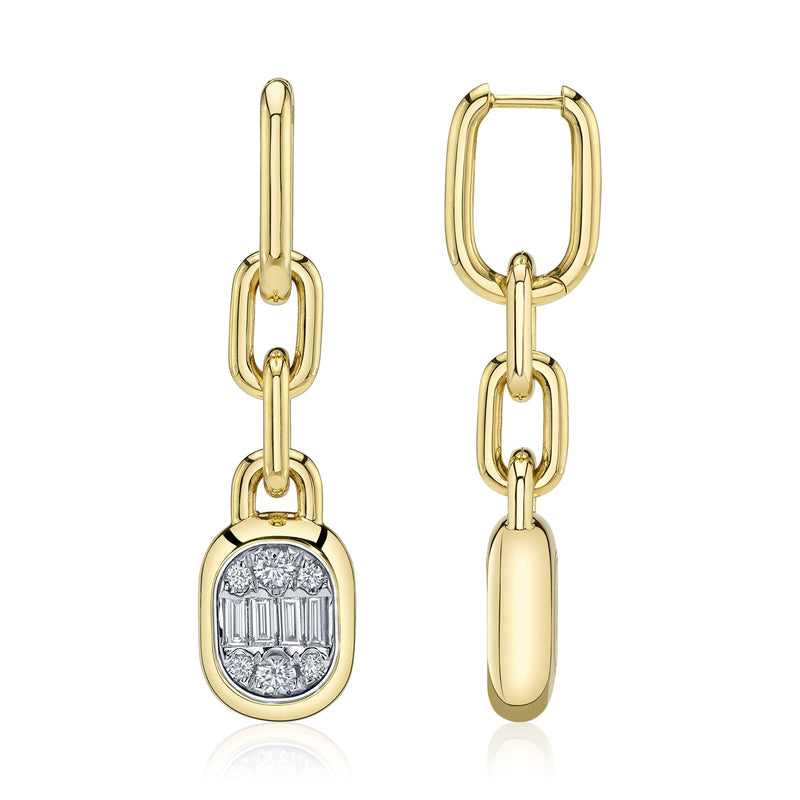 1.10CT DIAMOND BAGUETTE EARRING