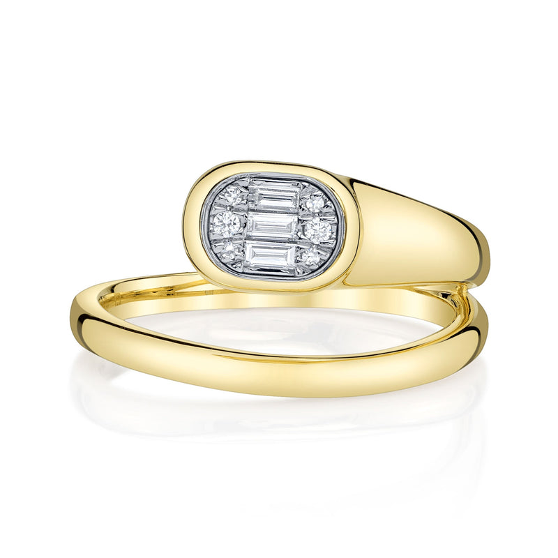 0.10CT DIAMOND BAGUETTE RING