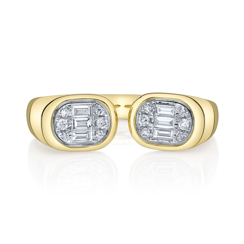 0.20CT DIAMOND BAGUETTE RING