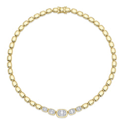 1.15CT DIAMOND BAGUETTE NECKLACE