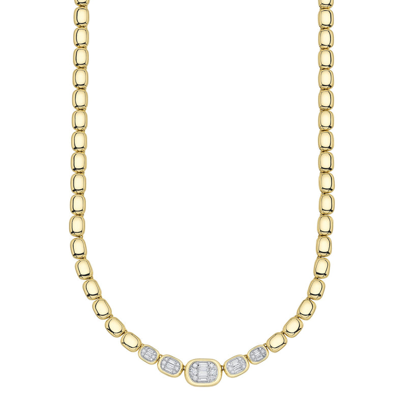 1.15CT DIAMOND BAGUETTE NECKLACE