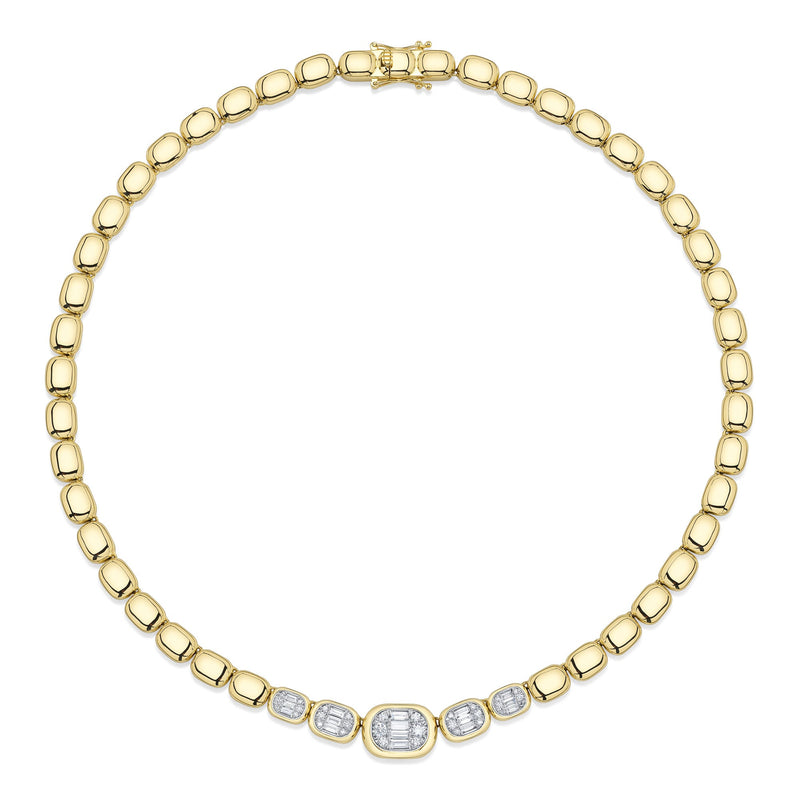 1.15CT DIAMOND BAGUETTE NECKLACE