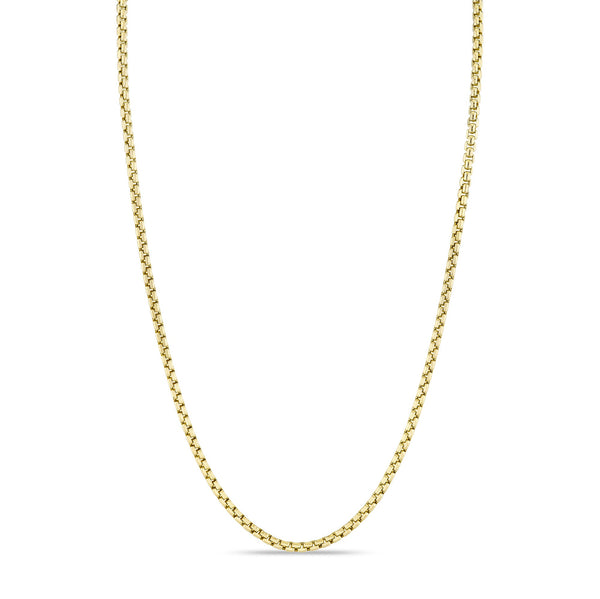0.10CT DIAMOND MEN'S BOX CHAIN 3.4MM 22"