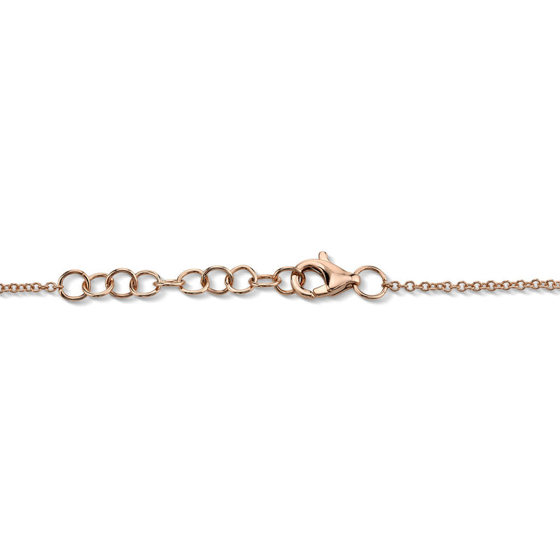 0.04CT DIAMOND PAVE HEART BRACELET