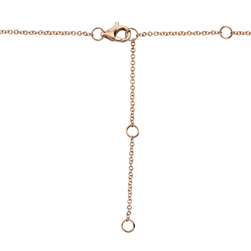 0.21CT DIAMOND PAVE HEART NECKLACE