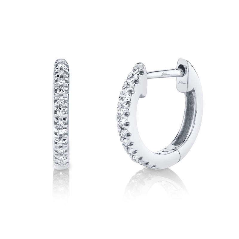 0.07CT DIAMOND HUGGIE EARRING
