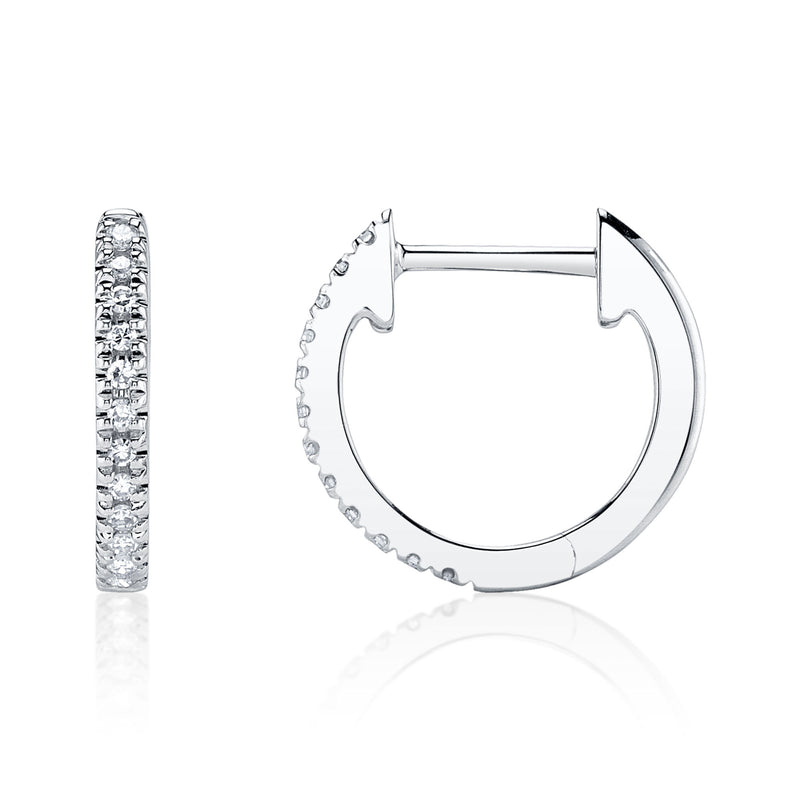 0.07CT DIAMOND HUGGIE EARRING