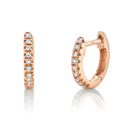 0.04CT DIAMOND MINI HUGGIE EARRING