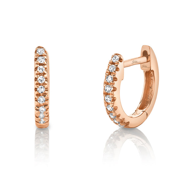 0.04CT DIAMOND MINI HUGGIE EARRING