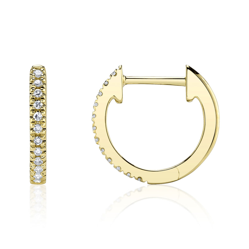 0.07CT DIAMOND HUGGIE EARRING
