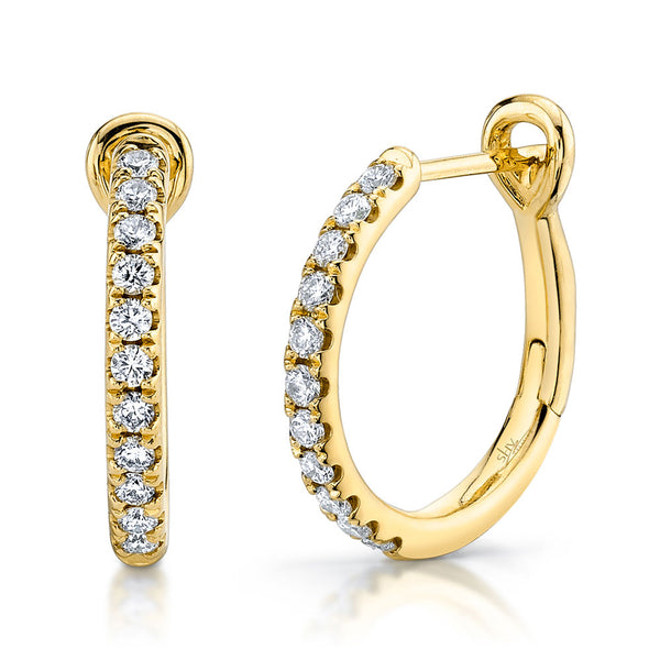 0.26CT DIAMOND HOOP EARRING – Shy Creation
