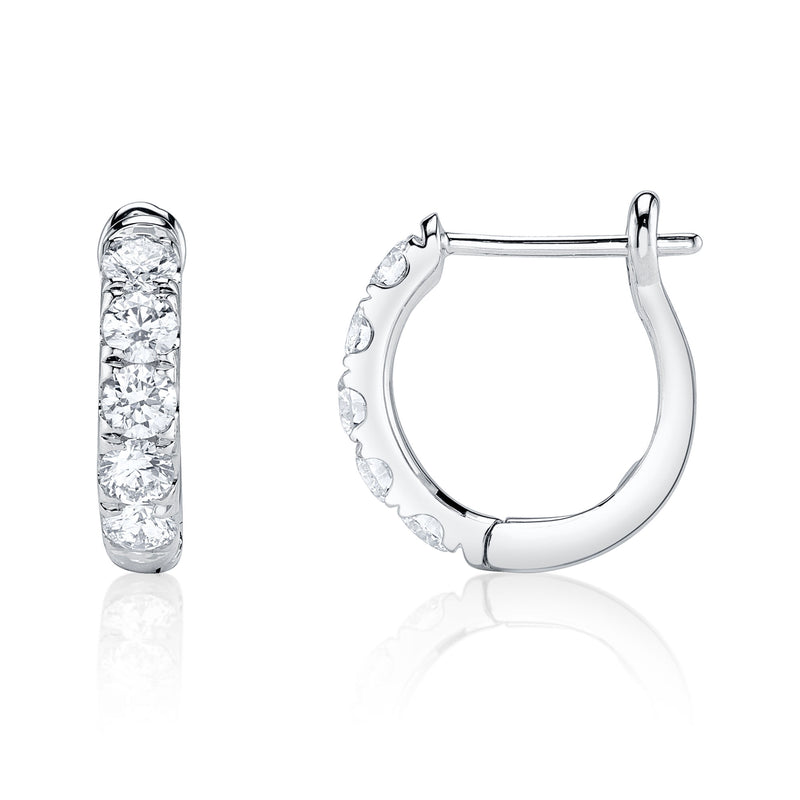 0.81CT DIAMOND HUGGIE EARRING
