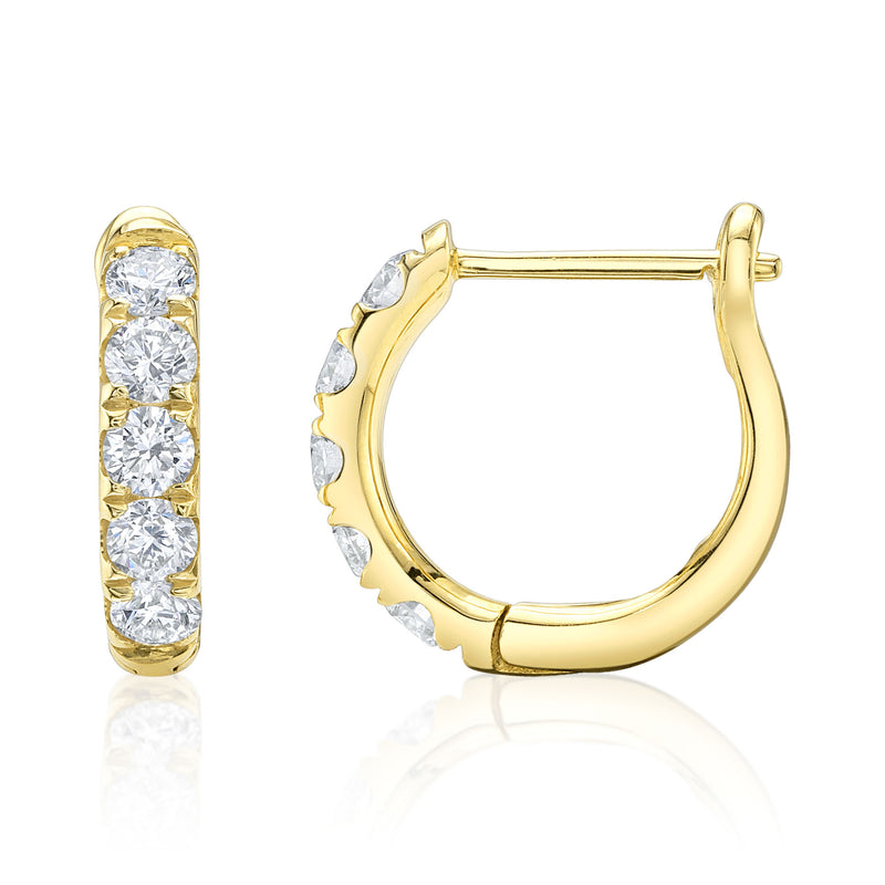 0.81CT DIAMOND HUGGIE EARRING