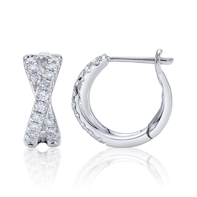 0.40CT DIAMOND HUGGIE EARRING