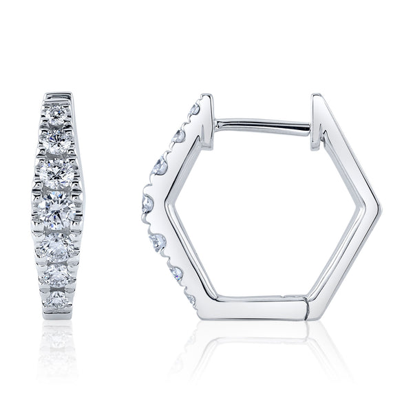 0.49CT DIAMOND HUGGIE EARRING