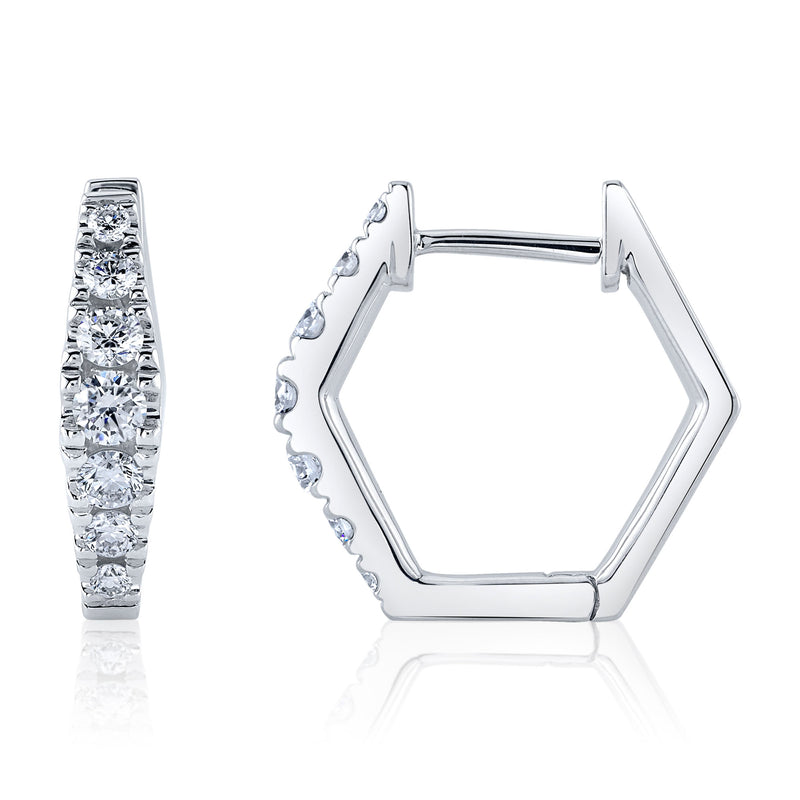 0.49CT DIAMOND HUGGIE EARRING