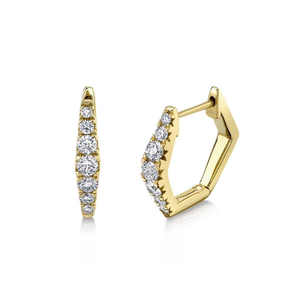 0.49CT DIAMOND HUGGIE EARRING – Shy Creation
