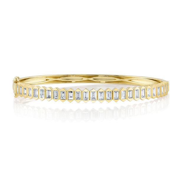 1.70CT DIAMOND BAGUETTE BEZEL BANGLE