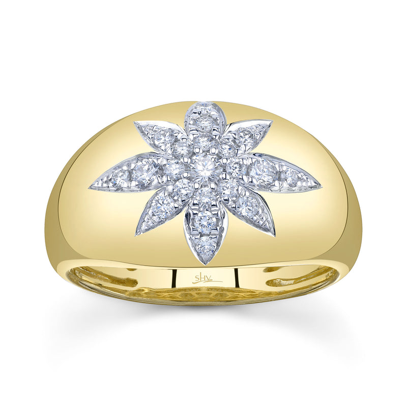 0.33CT DIAMOND STAR RING