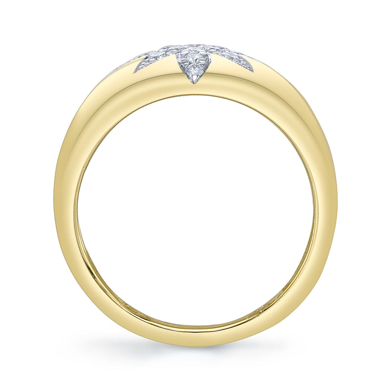 0.33CT DIAMOND STAR RING