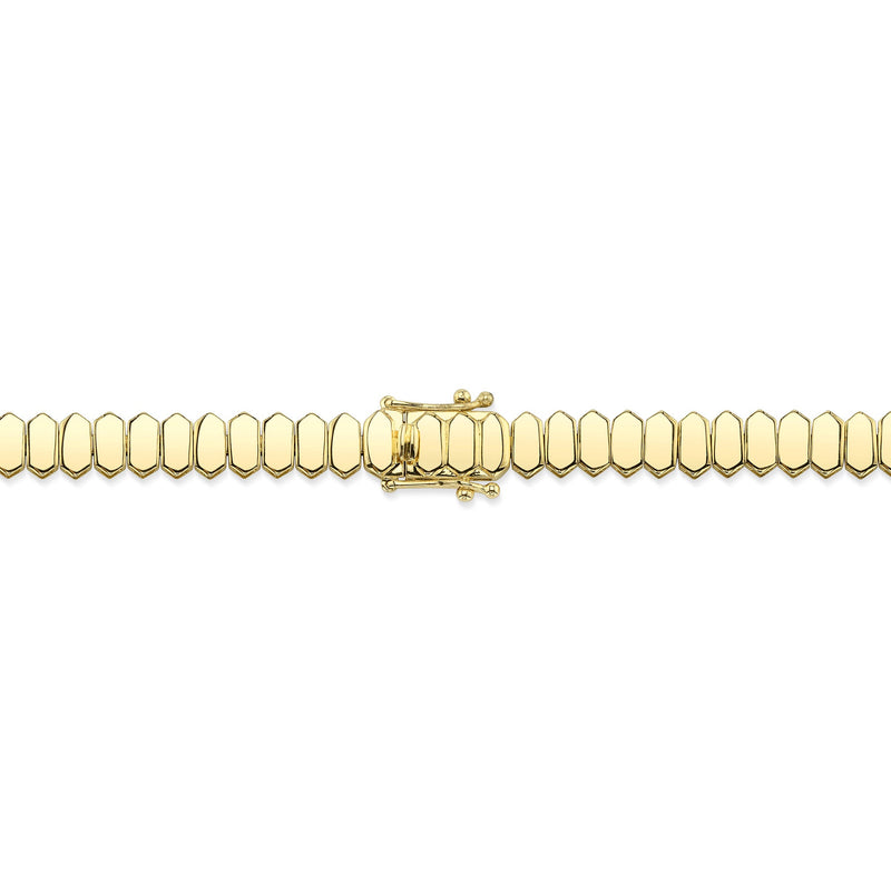 3.01CT DIAMOND BAGUETTE BEZEL TENNIS NECKLACE