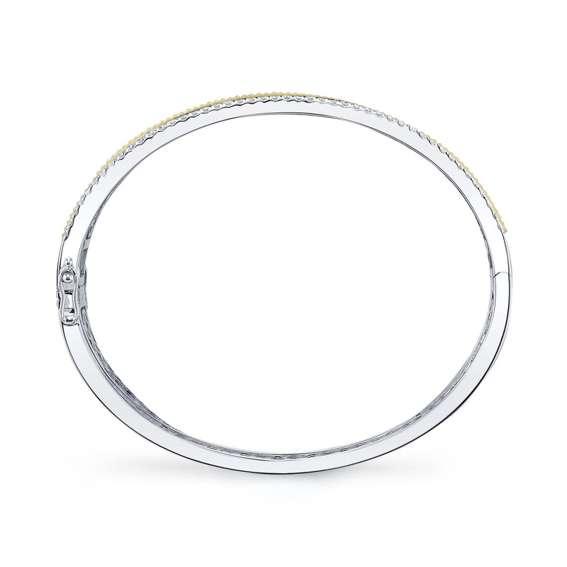 1.06CT DIAMOND RIBBED BANGLE