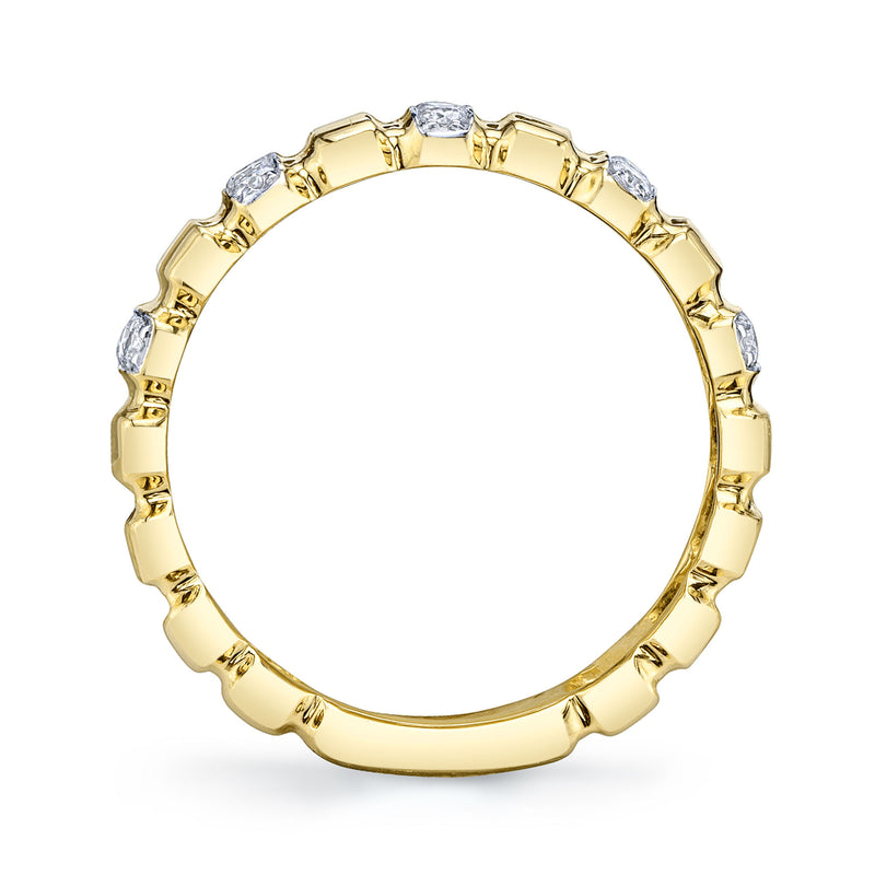 0.32CT DIAMOND RIBBED RING