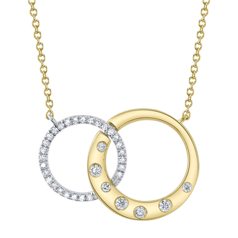 0.16CT DIAMOND CIRCLE NECKLACE