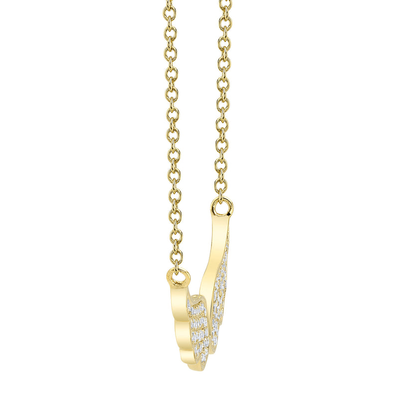 0.18CT DIAMOND ANGEL WINGS NECKLACE