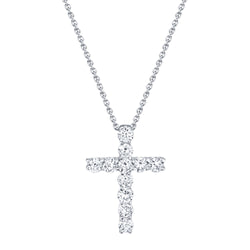 0.32CT DIAMOND CROSS NECKLACE