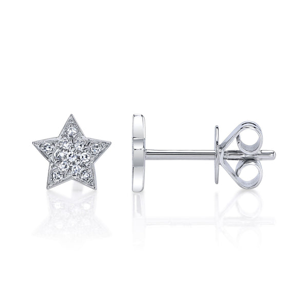0.07CT DIAMOND STAR STUD EARRING