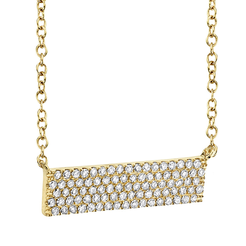 0.25CT DIAMOND PAVE NECKLACE