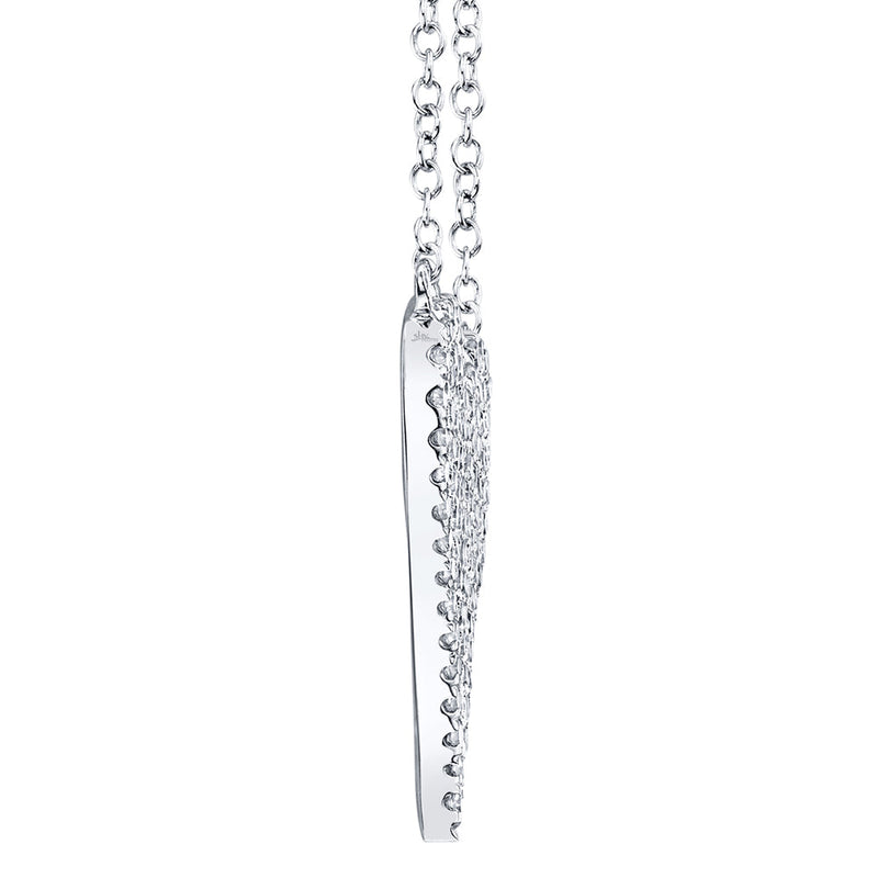 Amor 0.21 Ct Diamond Pave Heart Pendant Necklace